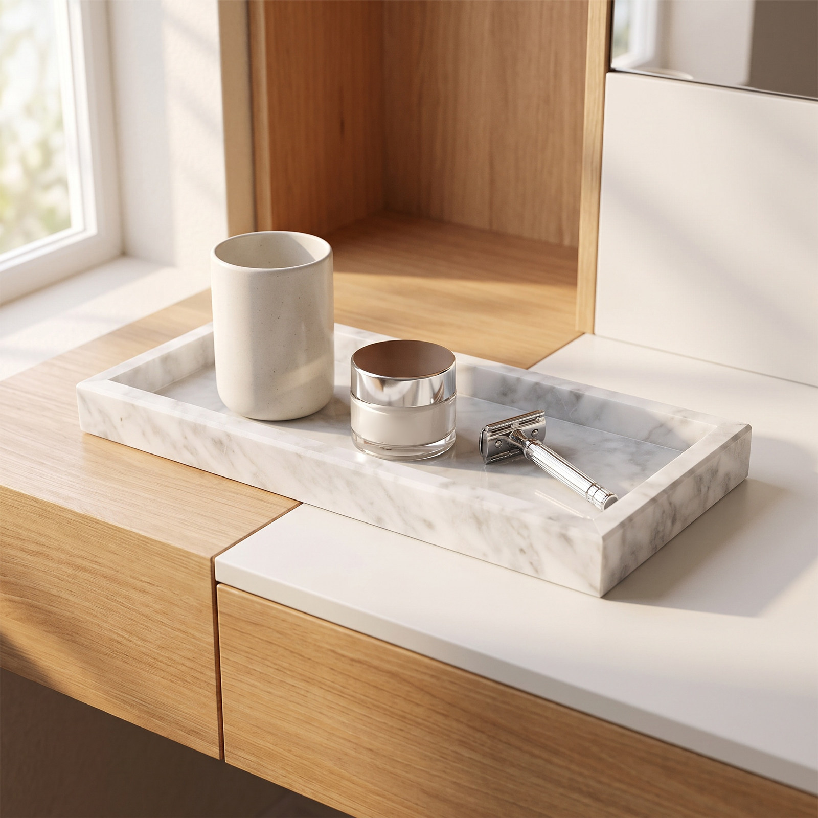 12x5 Dikdörtgen Mermer Tepsi,  - Home Bathroom Organizer incelemesi ve fiyatı