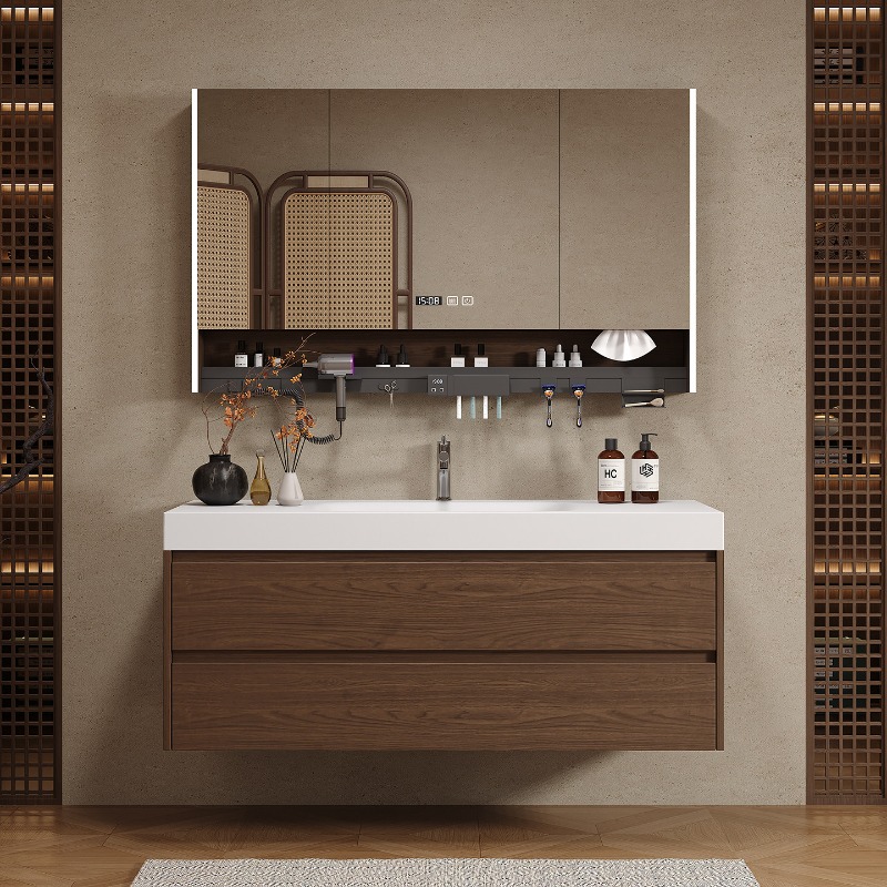 Ahşap Bölmeler Banyo Dolabı Lü - Home Bathroom Vanity Combo incelemesi ve fiyatı