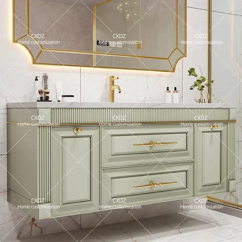 Amerikan Meşe Taş Levha, Aynal - Home Bathroom Vanity Combo incelemesi ve fiyatı
