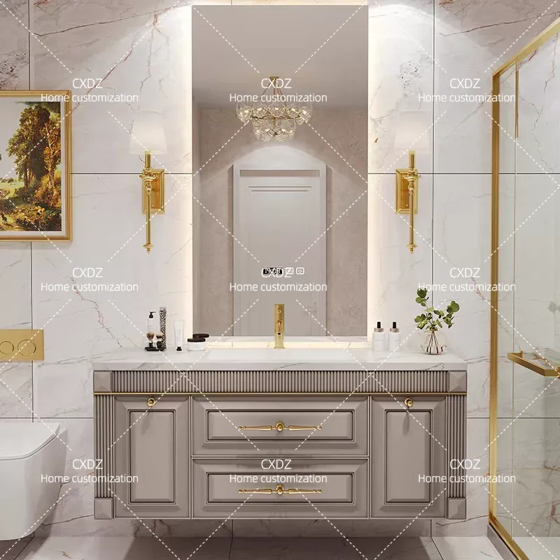 Amerikan Meşe Taş Levha, Aynal - Home Bathroom Vanity Combo incelemesi ve fiyatı